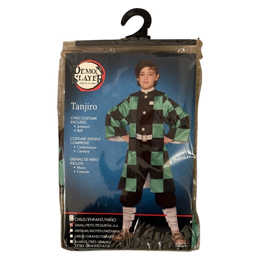 Demon Slayer Tanjiro Costume‎ Anime Child Small 4-6